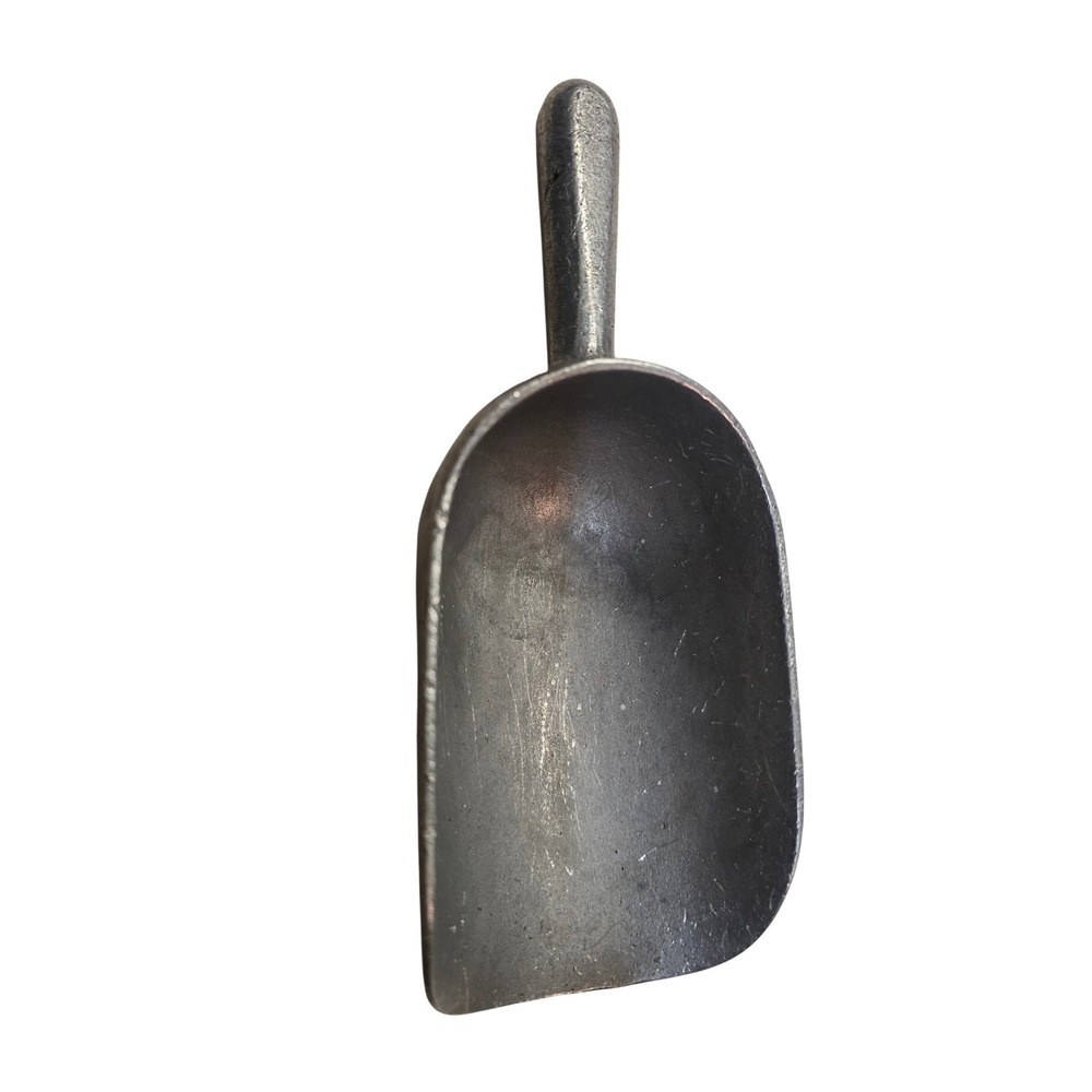 Vintage Cast Aluminum Utility Scoop Size 2 Industrial Metal‎ Kitchen Flour Ice